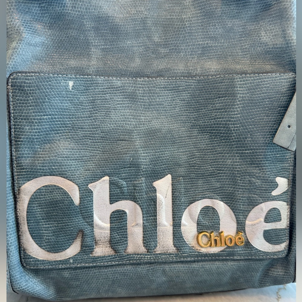 Chloe Blue Tote Bag - Picture 9 of 16